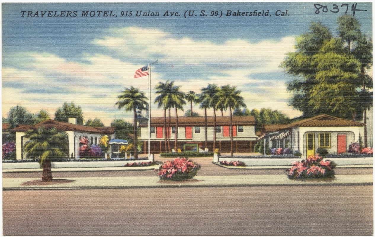 Travelers Motel, 915 Union Ave. (U. S. 99) Bakersfield, Cal.
