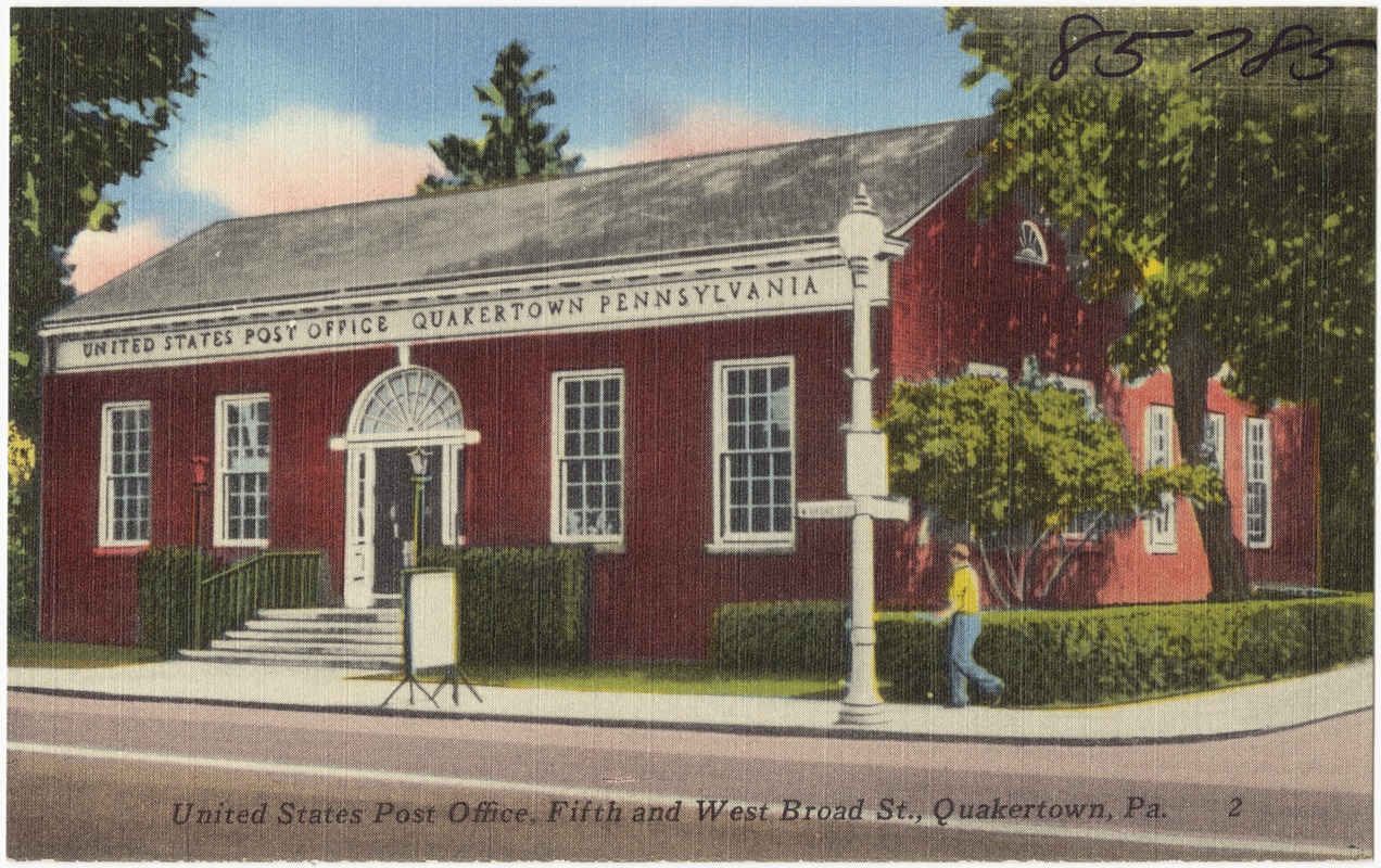 United States Post Office, Fifth and West Broad St., Quakertown, Pa