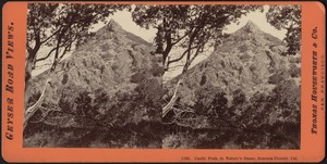 Castle Peak, in nature's frame, Sonoma County, Cal.