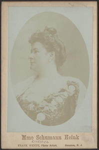 Mme. Ernestine Schumann Heink