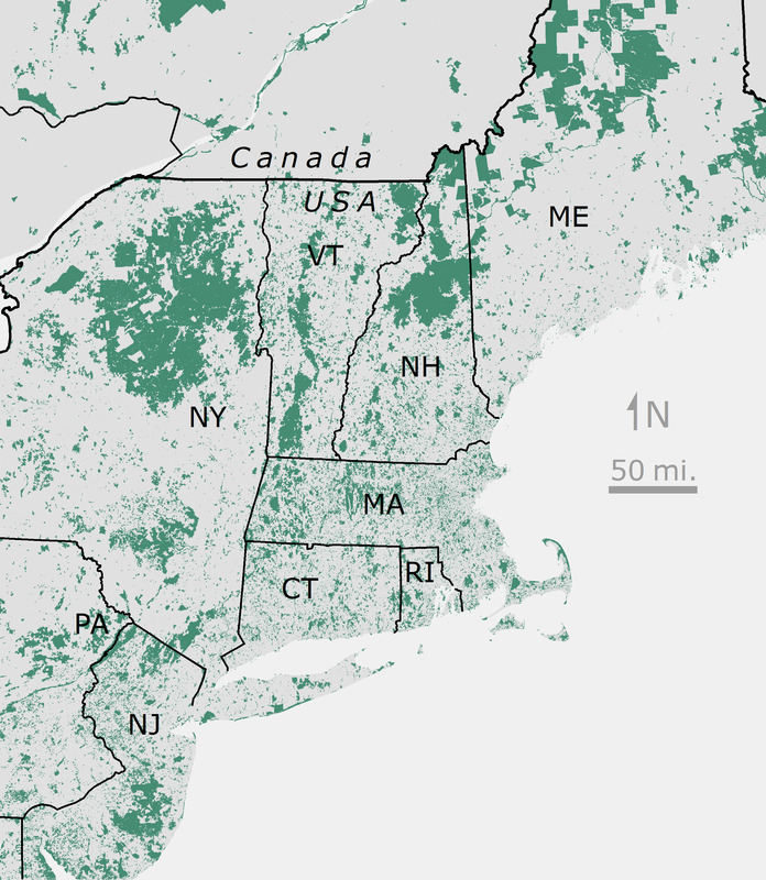 Conserved Land of New England
