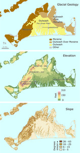 Topographic Variation across Martha's Vineyard