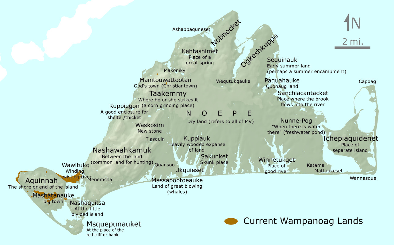 Wampanoag place names.