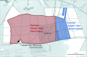 Heath Hen Sanctuary Map