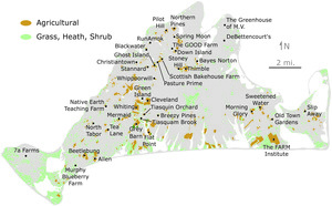Map of the Active Farms and Openland Habitats