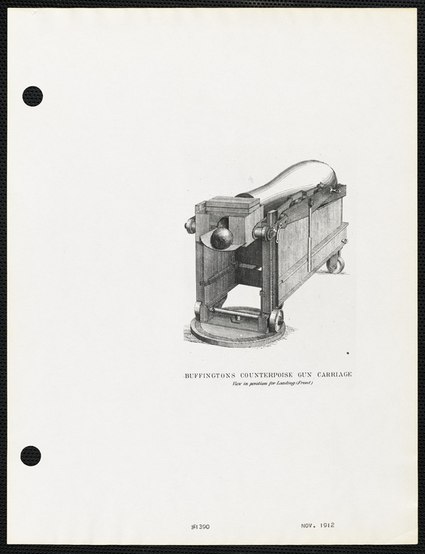 Buffintons counterpoise gun carriage