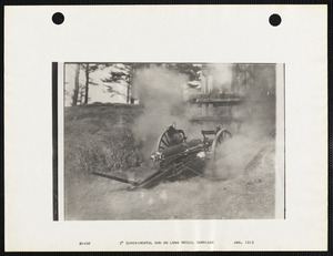 3" Experimental gun on long recoil carriage