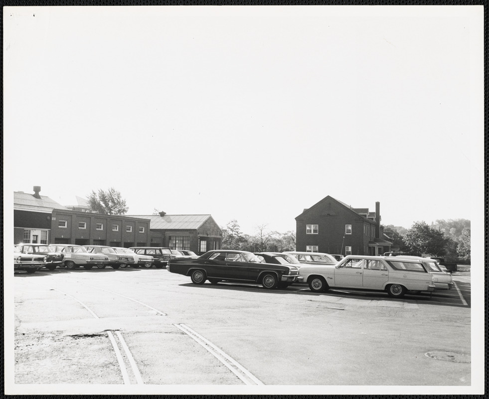 Parking area, rear of garage