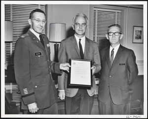 Oscar Bowie, scientist, receives notice of eligibility for army's research and study fellowship