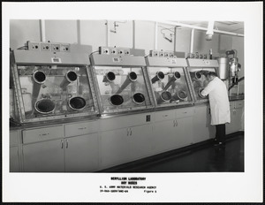 Beryllium laboratory, dry boxes