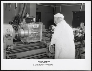 Beryllium laboratory, lathe turning
