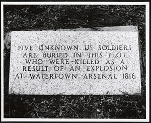 Five unknown US Soldiers are buried in this plot