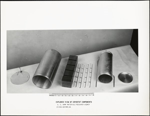 Exploded view of cryostat components