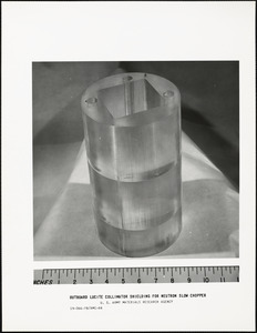 Outboard lucite collimator shielding for neutron slow chopper