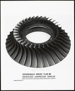 Isothermally forged Ti-6AI-4V centrifugal compressor impeller