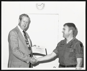 Department of the Army, Paul W. McManns is official commended