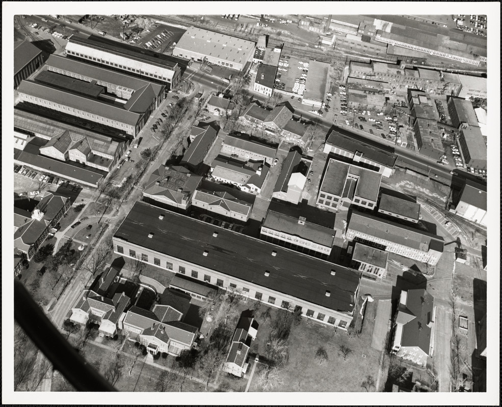 Aerial view of Watertown Arsenal - Digital Commonwealth