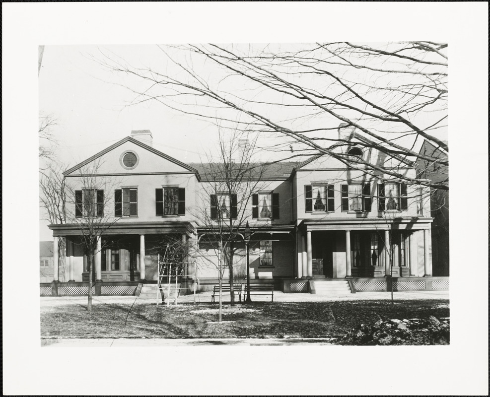 Officers' quarters west, with porches