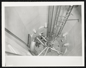 Reactor, beam tube extension being installed