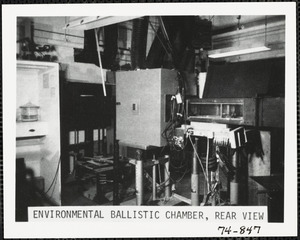 Environmental ballistic chamber, rear view