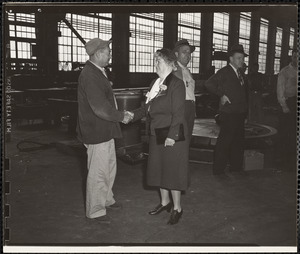 Edith Nourse Rogers shaking hands