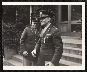 Military officers at ceremony