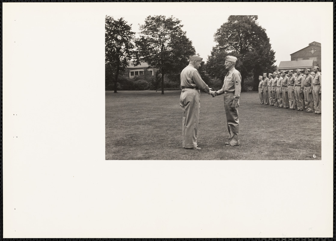 Soldiers shaking hands