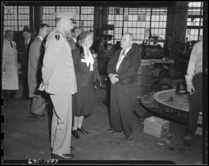 Col. Mesick with Edith Nourse Rogers and man