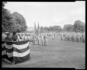 Changing command ceremony from Col. Mesick to Col. Tabor