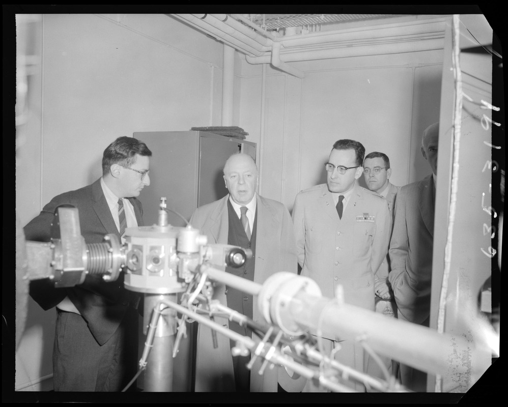 Men and officers touring facilities