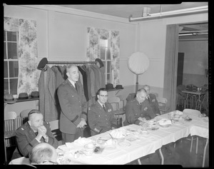Military officers at luncheon