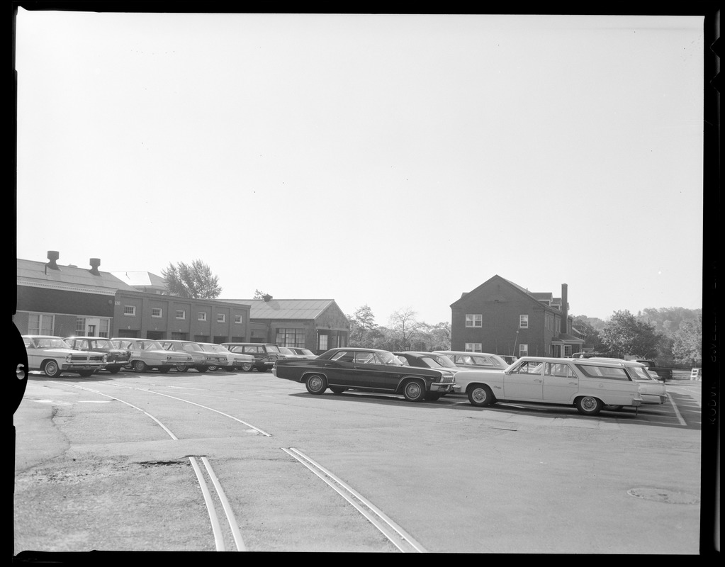 Parking area, rear of garage