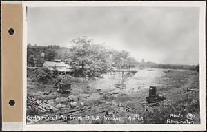 Contract No. 19, Dam and Substructure of Ware River Intake Works at Shaft 8, Wachusett-Coldbrook Tunnel, Barre, Shaft 8 from Boston and Albany Railroad tracks, Barre, Mass., Aug. 2, 1929