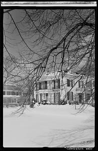 Houses in snow, Cambridge