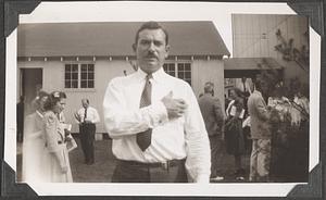 An unidentified man by the Koussevitzky Music Shed