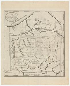 A map of the military lands and 20 townships in the western part of the state of New York