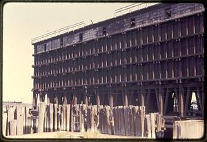 Coal dock for Lincoln Power Station Commercial Street North End Boston