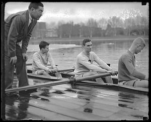 Franklin Delano Roosevelt, Jr. with Harvard crew