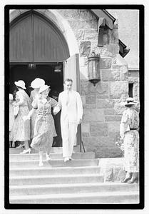 Wedding, daughter of Mrs. Richard Howard taken at Presentation Church Oak Sq. Brighton
