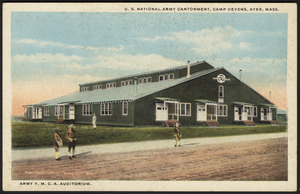 U.S. National Army Cantonment, Camp Devens, Ayer, Mass. Army Y.M.C.A. auditorium