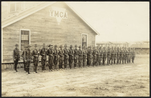 YMCA camp and soldiers
