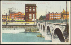 Court Street bridge and Y.M.C.A. building, Rochester, N.Y.