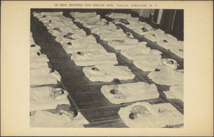 160 beds reserved for service men, Y.M.C.A., Syracuse, N.Y.