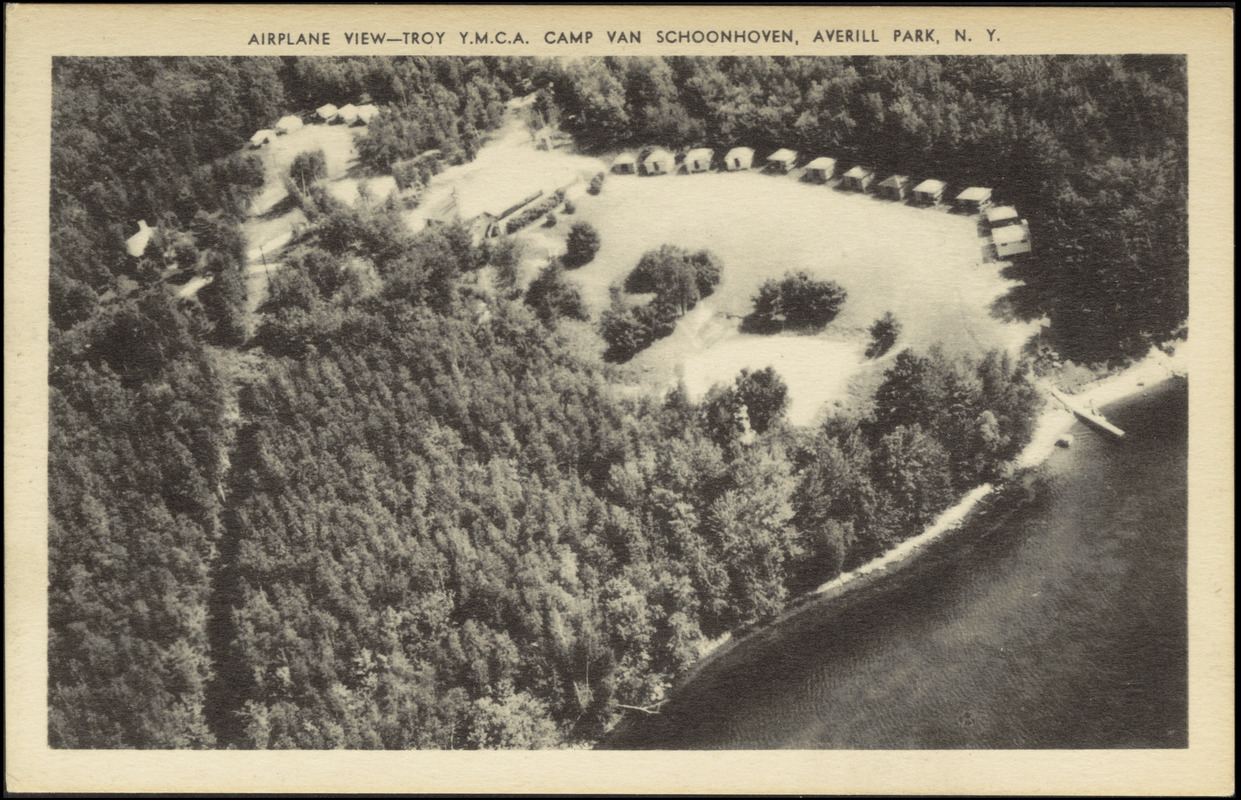 Airplane view - Troy Y.M.C.A. Camp Van Schoonhoven, Averill Park, N.Y.