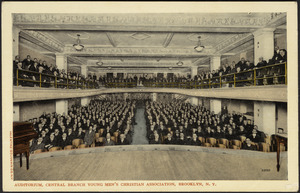 Auditorium, Central branch Young Men's Christian Association, Brooklyn, N.Y.