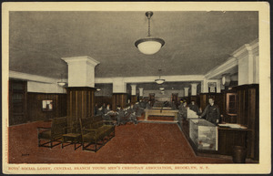 Boys' social lobby, Central branch Young Men's Christian Association, Brooklyn, N.Y.