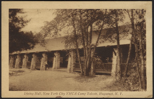 Dining hall, New York City YMCA Camp Talcott, Huguenot, N.Y.