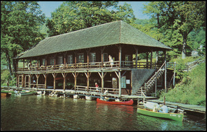 The Silver Bay Association Silver Bay, N.Y. on Lake George. "The boat house"