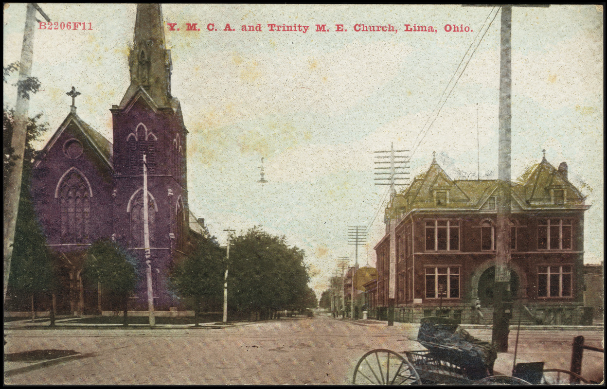 Y.M.C.A. and Trinity M.E. Church, Lima, Ohio