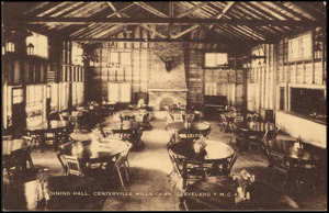 Dining hall, Centerville Mills Camp. Cleveland Y.M.C.A.